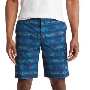 Tommy Bahama Cayman Sardina Seas Cargo Swim Trunks in Ocean Deep Size 29 NWT